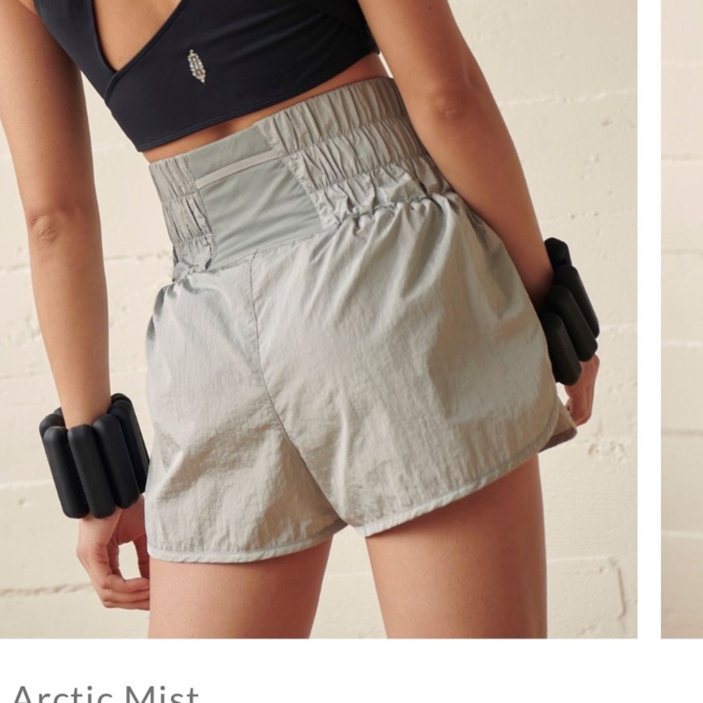 Free people way home shorts size small light blue color